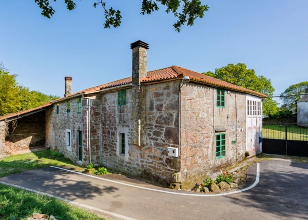 Galicia, la Coruña, Curtis, Country house, rear view