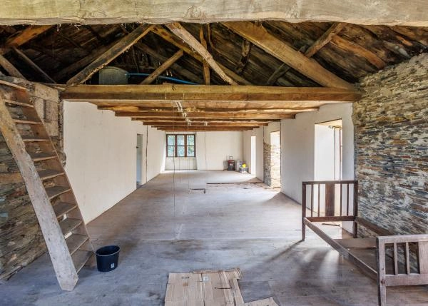 1758-Galicia, Lugo, Damil, country house, restored area 1