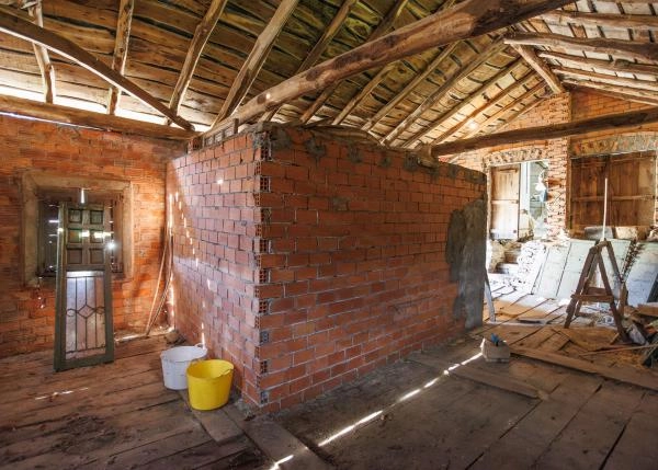 Galicia, Lugo, Os Ancares, casa de campo, planta superior pajar