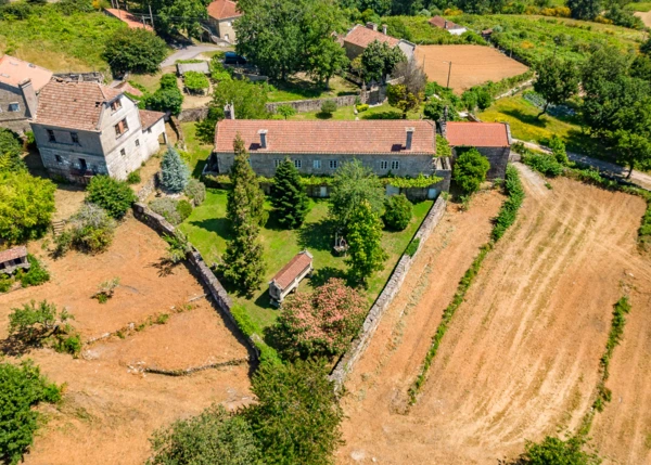 1768-Galicia, Pontevedra, Cervillon, Casa de campo vista area 2