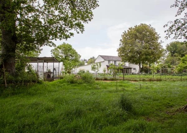  Galicia, Lugo, Vilalba ,Turbelas, chalet, vista sobre finca          