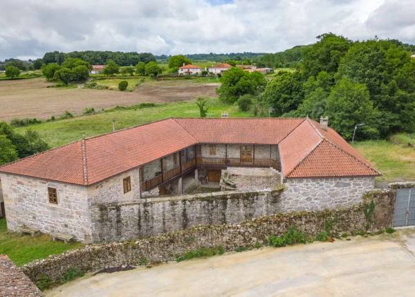 1787- Galicia, Lugo, Taboada country house, arial view 2