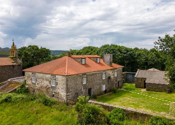 1793-Galicia, Arzua, Pazo, vista area 2