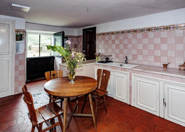 1793-Galicia, Arzua, Pazo, cocina 2