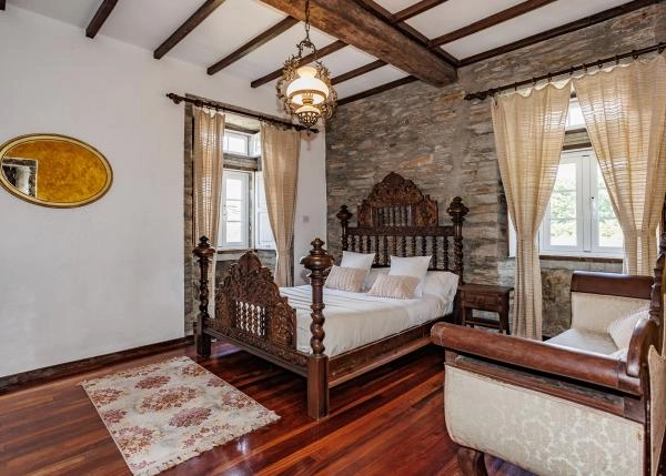 1793-Galicia, Arzua, Pazo, habitacion 1