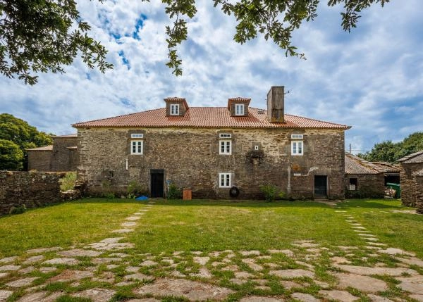 1793-Galicia, Arzua, Pazo jardin trasera 1