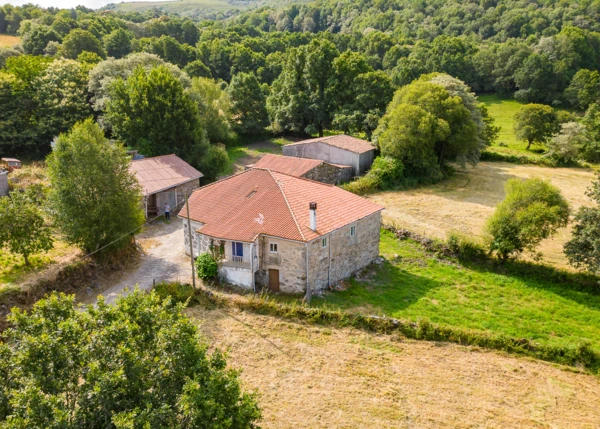 Galicia, Orense, montederramo, country house, arial view 2