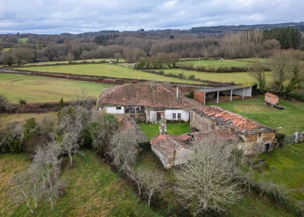 1896- Galicia, Lugo, Chantada casa rustica, vista area 1