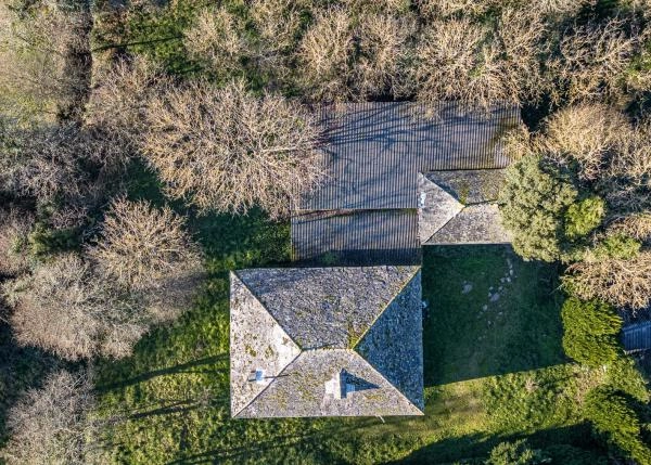 Galicia, Lugo, Begonte, country house, arial view 2