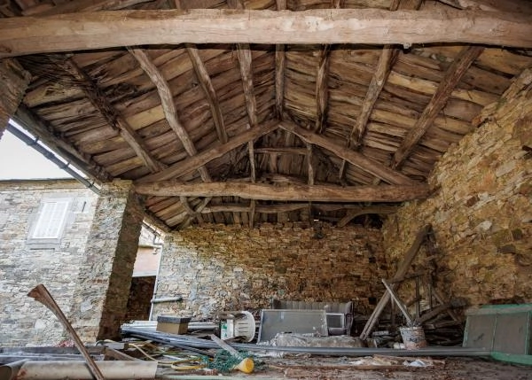 Galicia, Lugo, Begonte, casa de campo, pajar, planta superior
