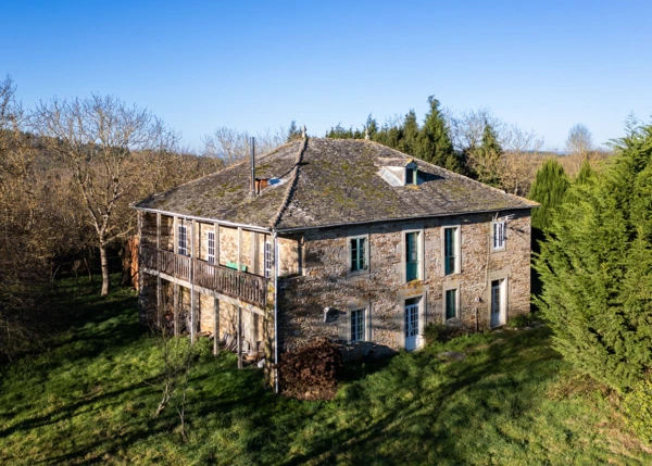 Galicia, Lugo, Begonte, country house, arial view 1