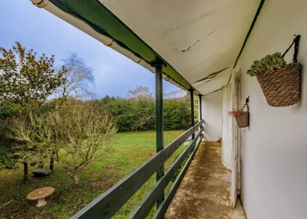 Galicia, Lugo, Guitiriz, casa de campo balconada