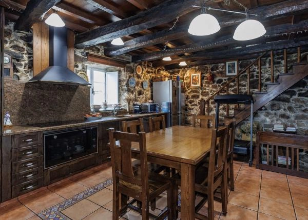 Galicia, Lugo, Sarria, casa de campo cocina