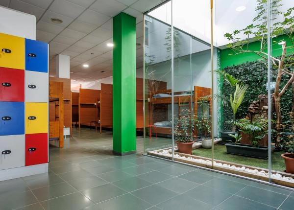 1975-Galicia, O Pino, pilgrims hostal, Bedroom 2