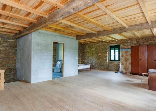 1984-Galicia, Lugo, casa rural, habitaciones  2
