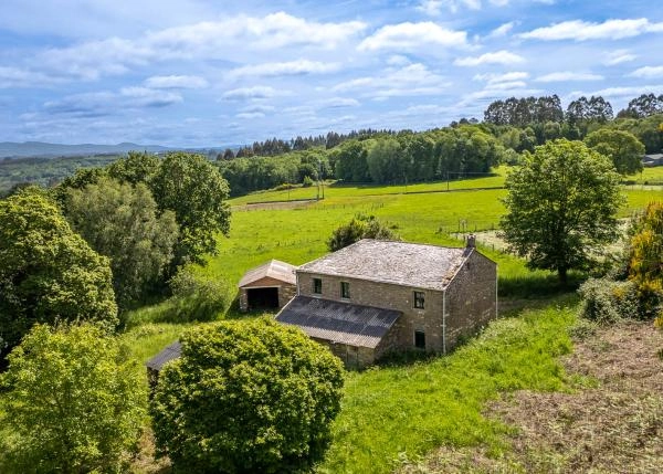 1984-Galicia, Lugo, casa rural, vista area 3