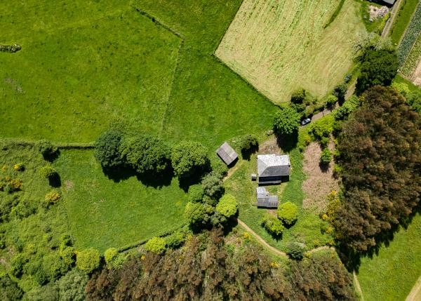 1984-Galicia, Lugo, casa rural, vista area 4