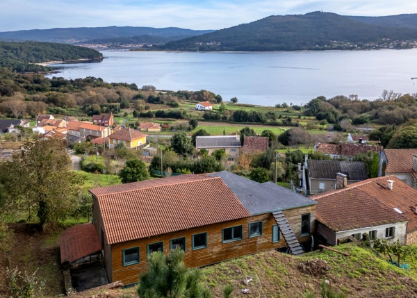 Galicia, La Coruña, Siavo, Noia, arial view 1