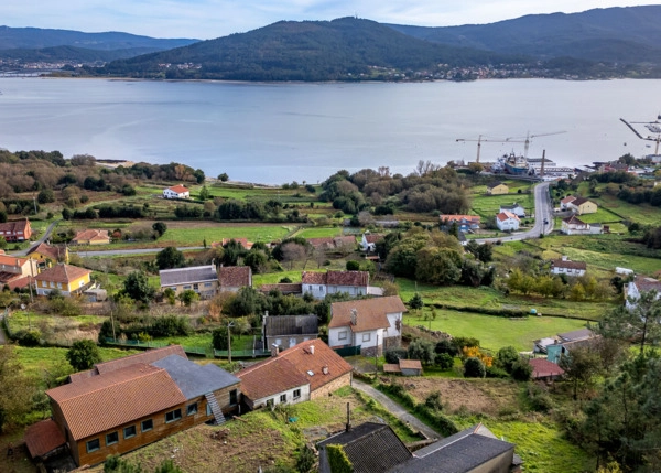 Galicia, La Coruña, Siavo, Noia, arial view 4