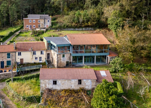 Galicia, La Coruña, Siavo, Noia, arial view 2