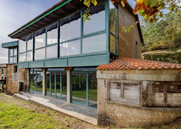 Galicia, La Coruña, Siavo, Noia, vista frontal