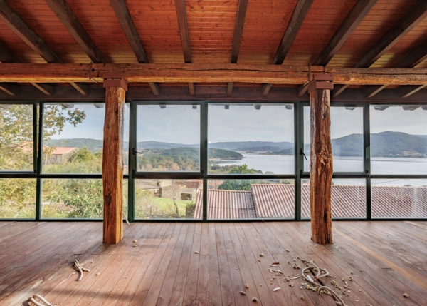 Galicia, La Coruña, Siavo, Noia, con vistas a la ria 