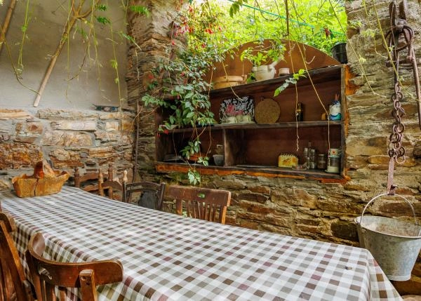 Galicia, Lugo, Navia de Suarna, dining room country house