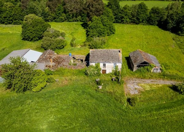 Galicia, Lugo, Cospeito, country house arial view 6