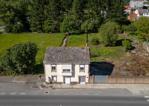 2029-Galicia, Lugo, Village house, arial view 1