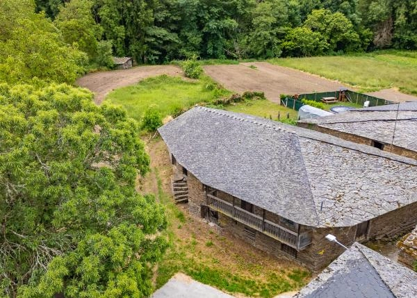 Galicia, Lugo, Samos, Arial view 7