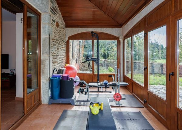 Galicia. Lugo, house with pool, terraza 