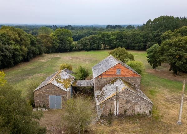 Galicia, Lugo, Cospeito, Momancos, vista area 2