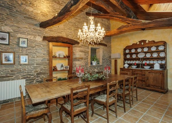 Galicia, Lugo, Cospeito, dining room 