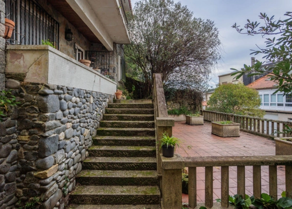 Galicia, La Coruña, Noia, terrace