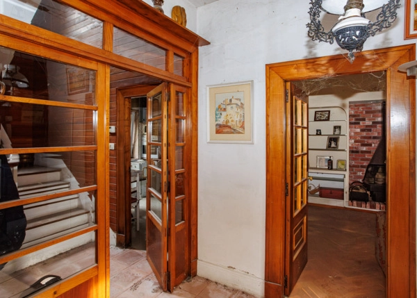 Galicia, La Coruña, Noia, hall with staircase 