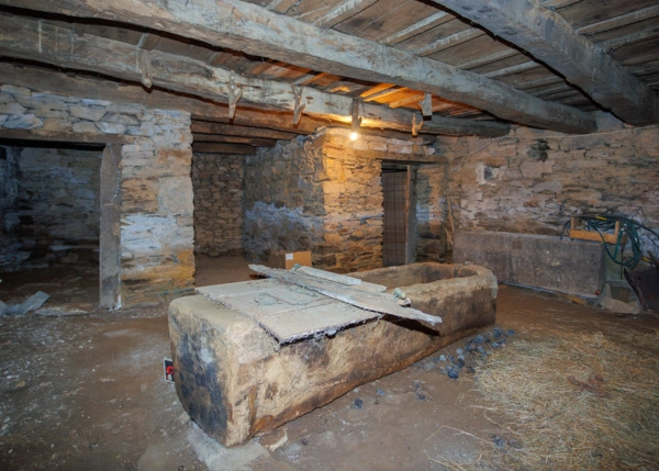 Galicia, Lugo, Becerreá, feeding trough