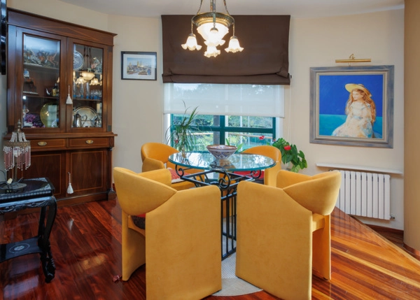 Galicia, Lugo, Meilan, dining area