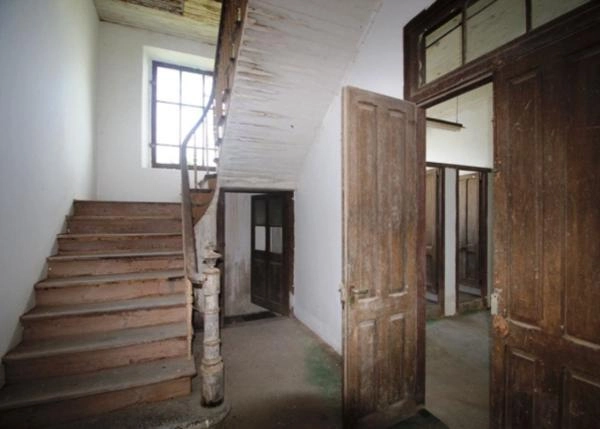 Galicia, La Coruña Ortiguiera, school, staircase