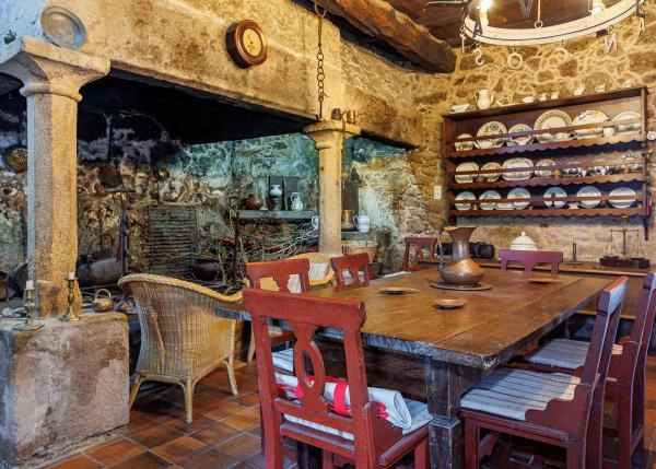 Galicia, Pontevedra, La Estrada, Country House, dining room