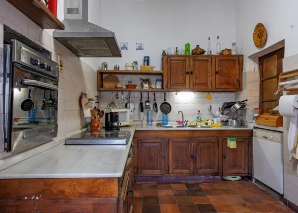 Galicia, Pontevedra, La Estrada, Country House, living room, kitchen