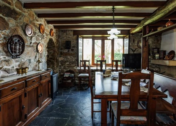 Galicia, La Coruña, Noia, comedor